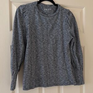 LOFT Gray Long Sleeve Top
